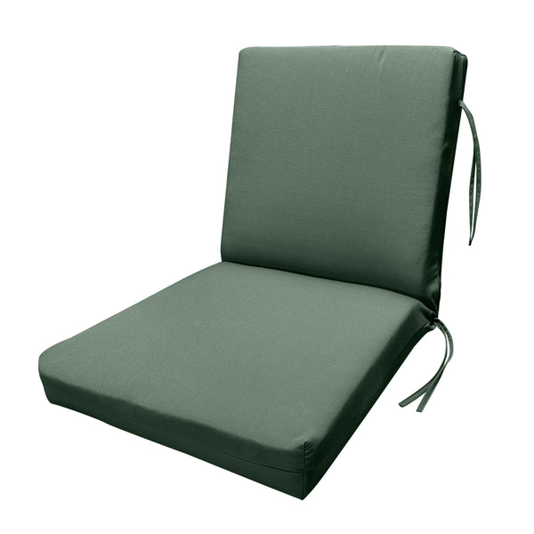 Plow & Hearth Classic Club Cushion With Ties