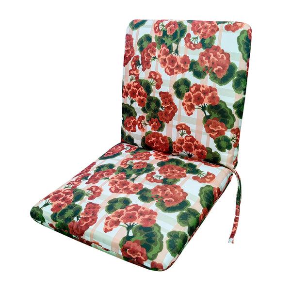 Plow & Hearth Classic Hinged Chair Cushion With Ties