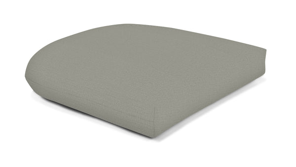 Plow & Hearth Classic Wicker Polyester Pad Gray