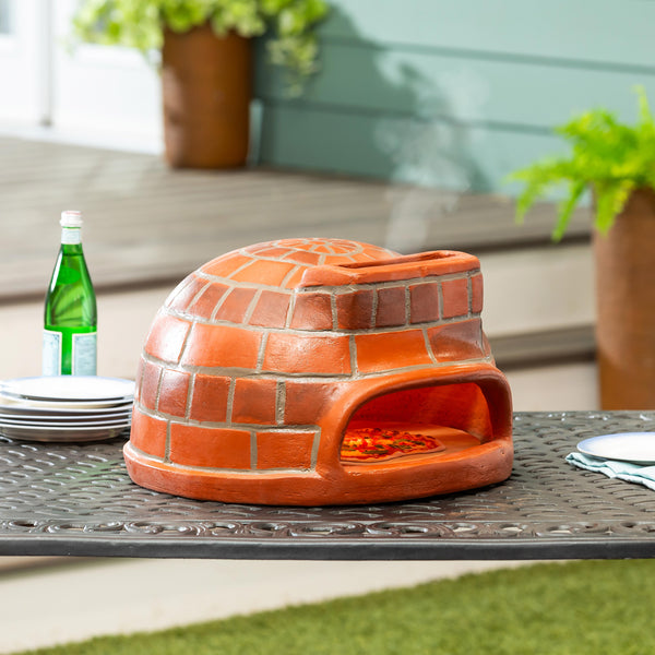 Plow & Hearth Clay Brick Pizza Oven