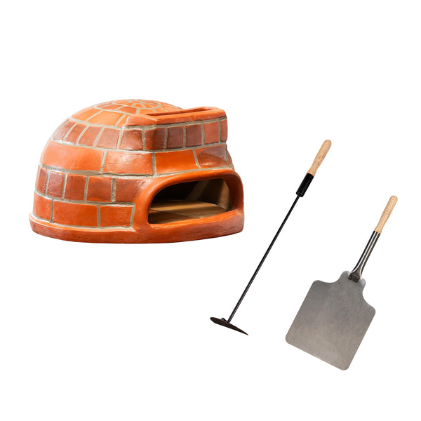 Plow & Hearth Clay Brick Pizza Oven