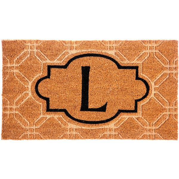 plow & hearth Coir mat insert Emboss L