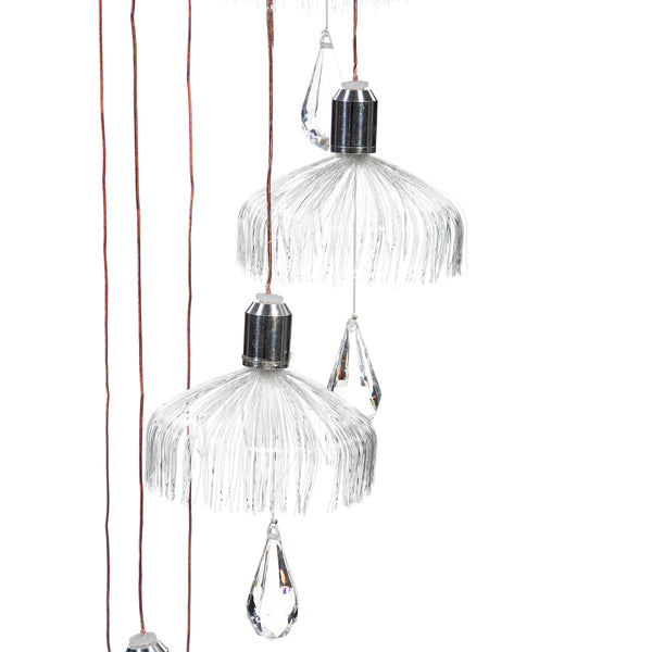 Plow & Hearth Color Changing Solar Mobile Umbrella