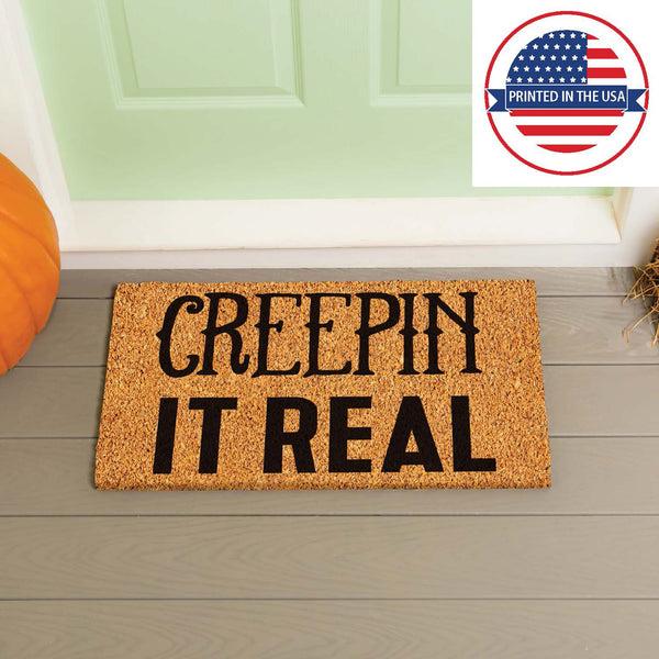 Plow & Hearth Creepin It Real Coir Doormat 28"x16"