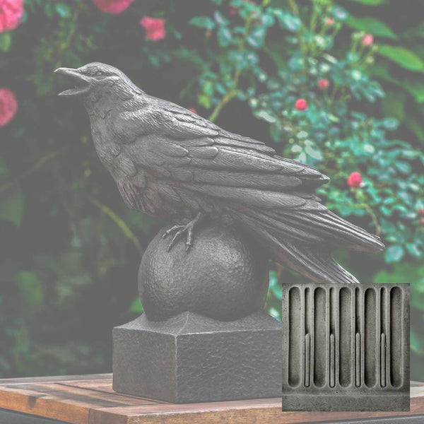 plow & hearth Crow Garden Statue