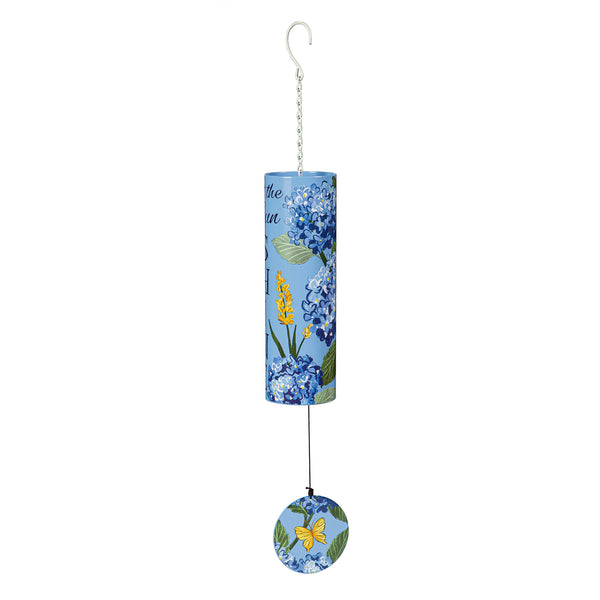 Plow & Hearth Cylinder Chime "Let The Sun Shine" 36"