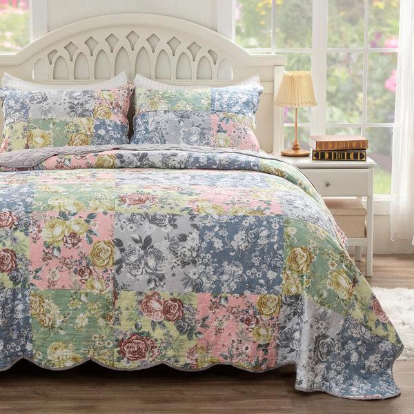 plow & hearth Deborah Quilted Bedding Set King