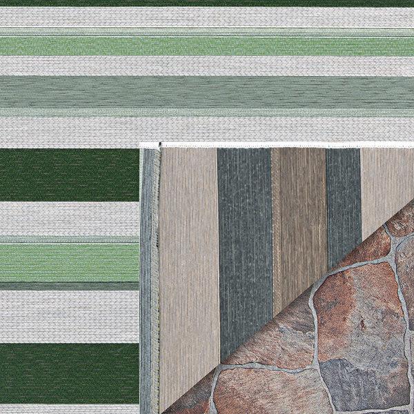 Plow & Hearth Dolce Striped Indoor/Outdoor Area Rug