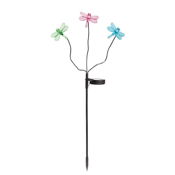 plow & hearth Dragonflies Solar Garden Stake