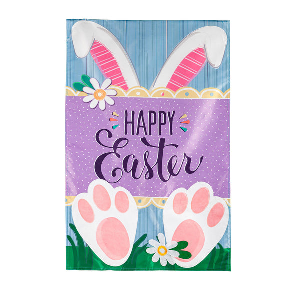 plow & hearth Easter Bunny Applique Garden Flag