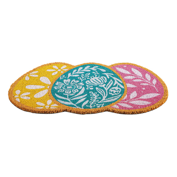 Plow & Hearth Easter Colorful Shaped Coir Mat