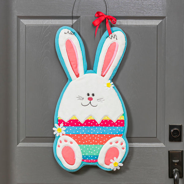 plow & hearth Easter Egg Bunny Estate Door Décor