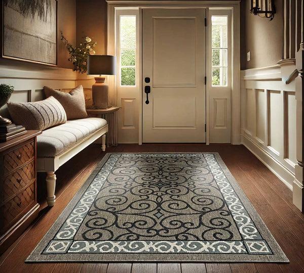 Plow & Hearth Eastly Scroll Polypropylene Rug