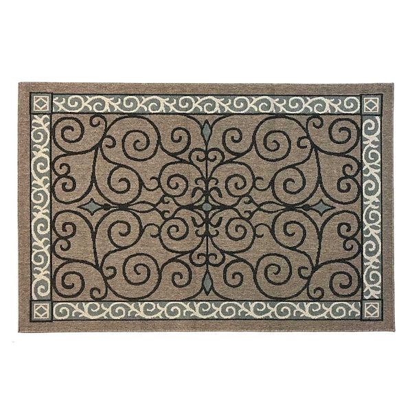 Plow & Hearth Eastly Scroll Polypropylene Rug
