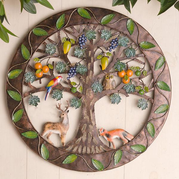 plow & hearth Eden Tree Metal Wall Art