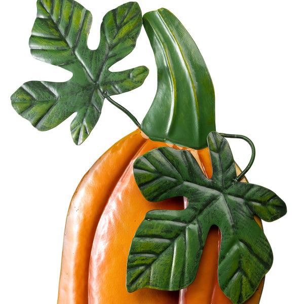 Plow & Hearth Embossed Pumpkin Sunflower Stake