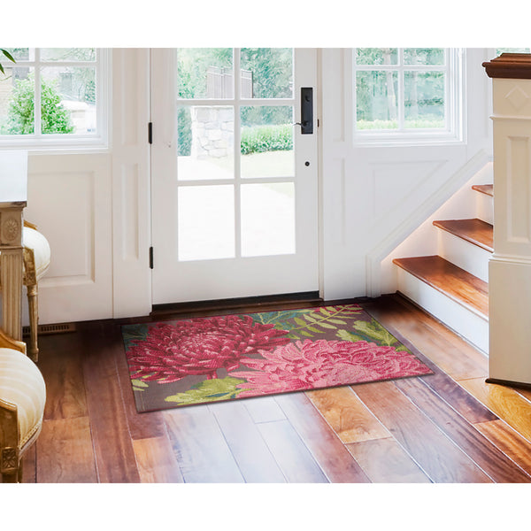 Plow & Hearth Esencia Mums Indoor/Outdoor Rug