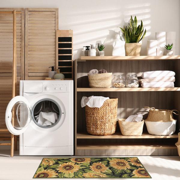 Plow & Hearth Esencia Sunflowers Indoor/Outdoor Rug