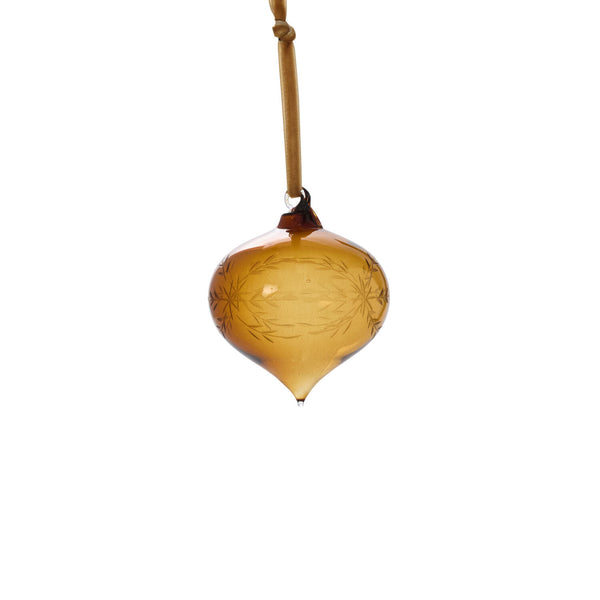 Plow & Hearth Etched Bauble Ornament