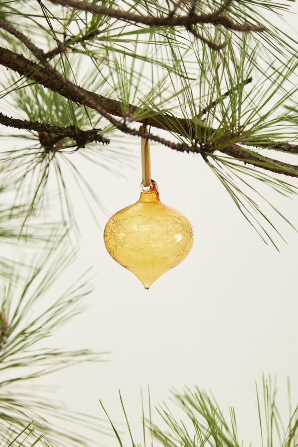 plow & hearth Etched Bauble Ornament