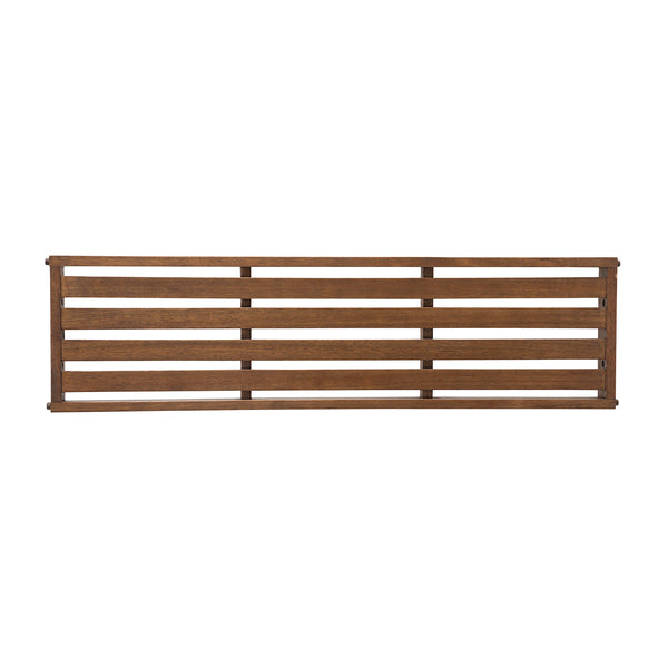 Plow & Hearth Eucalyptus Slatted Bench Seat