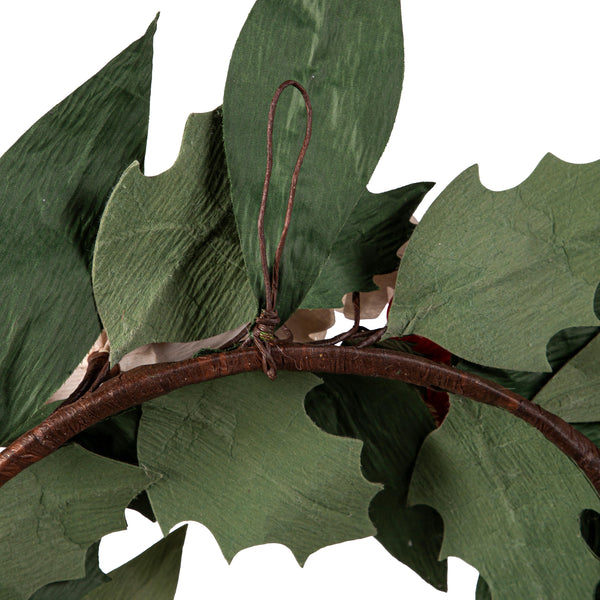 Plow & Hearth Fabric Amaryllis Wreath