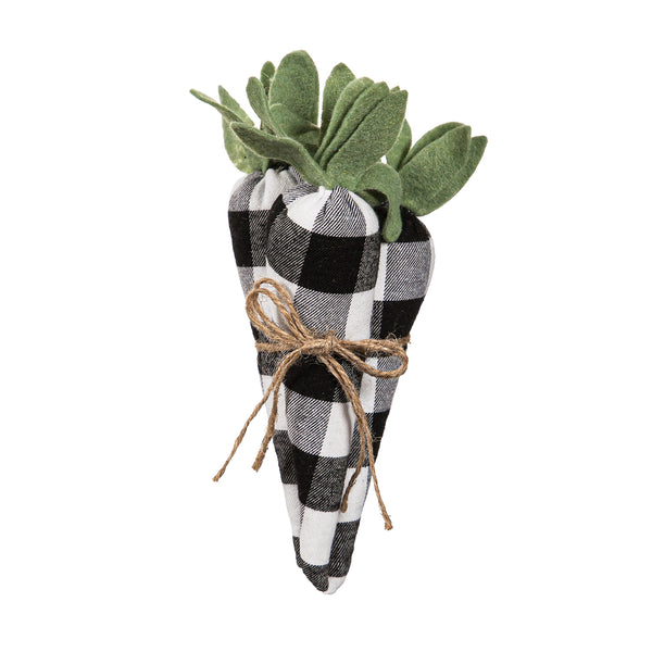 plow & hearth Fabric Buffalo Check Carrot Bundle