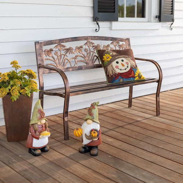 Plow & Hearth Fall Harvest Garden Gnome Statue