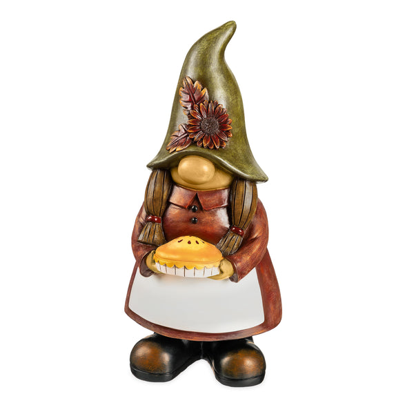 plow & hearth Fall Harvest Garden Gnome Statue
