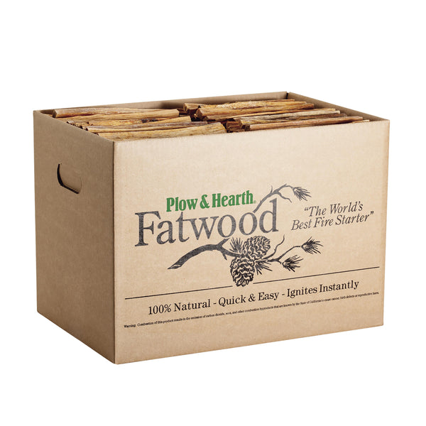 Plow & Hearth Fatwood Fire-Starter 25 Lb. Box