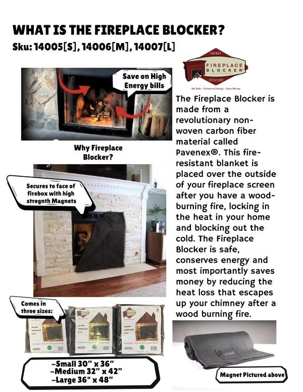 Plow & Hearth Fireplace Blocker 30" X 36"