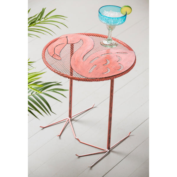Plow & Hearth Flamingo Chair And Side Table Set Of 2