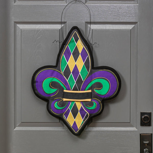plow & hearth Fleur de Lis Estate Door Décor