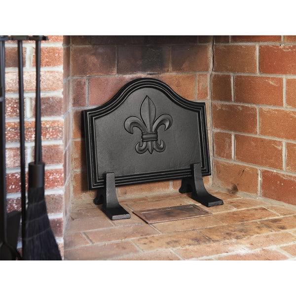 plow & hearth Fleur De Lys Fireback