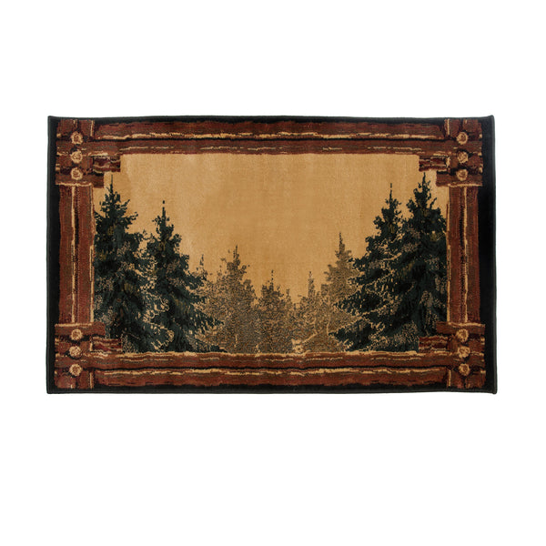 plow & hearth Forest Trail Area Rug 30"W x 50"L