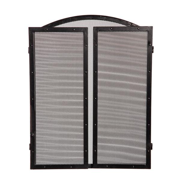 Plow & Hearth Fortuna Tri-Fold Fireplace Screen