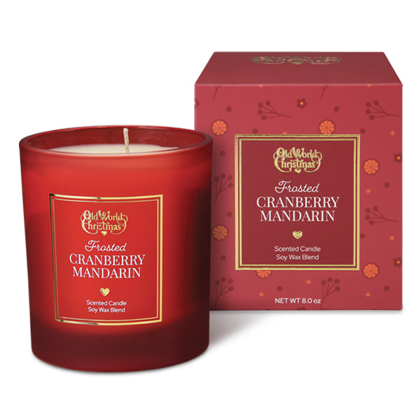 Plow & Hearth Frosted Cranberry Mandarin Candle