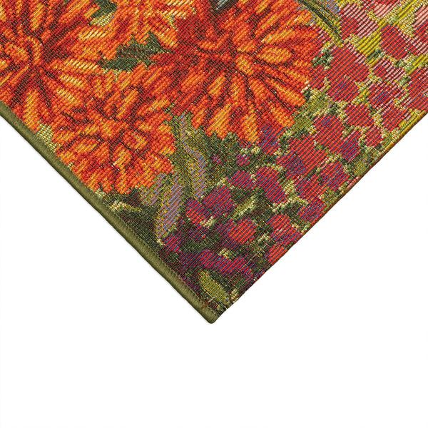 Plow & Hearth Garden Birds Indoor/Outdoor Rug