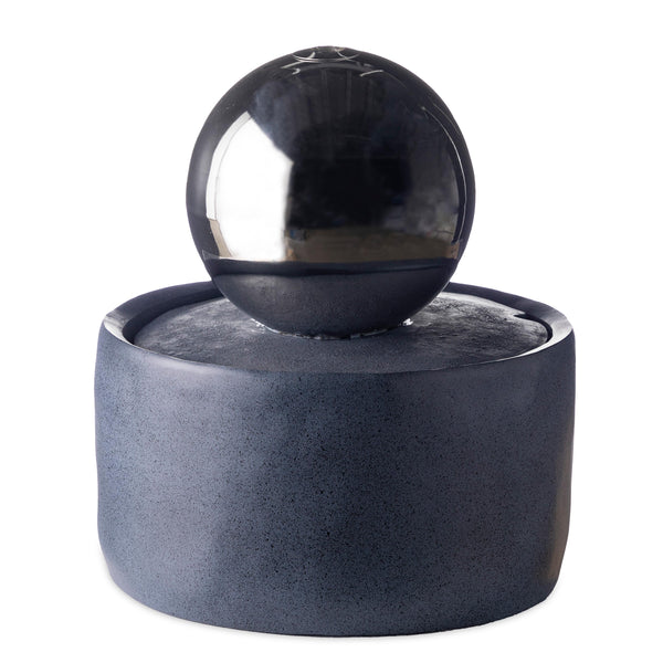 Plow & Hearth Gazing Ball Indoor/Outdoor Fountain