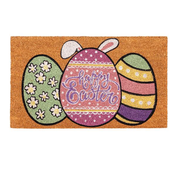 Plow & Hearth Gingham Easter Coir Mat