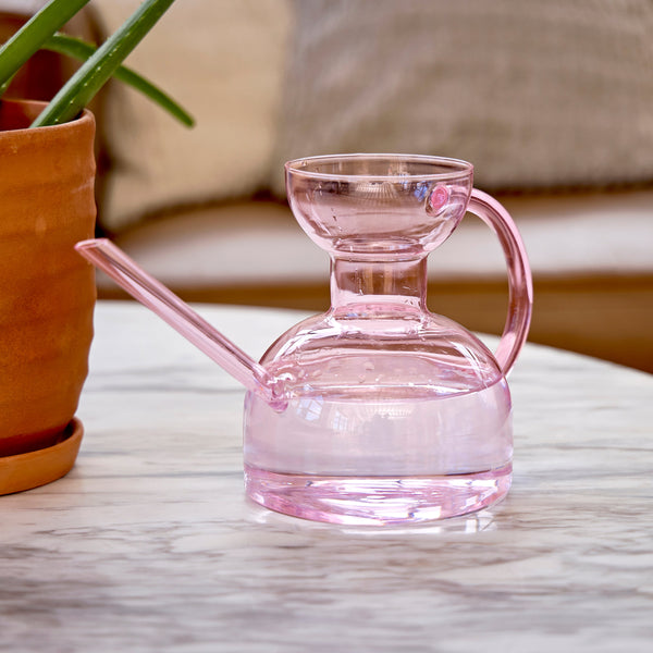 Plow & Hearth Glass Watering Can