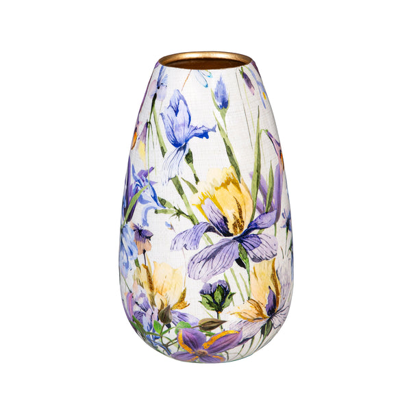 Plow & Hearth Golden Lilac Metal Vase Set