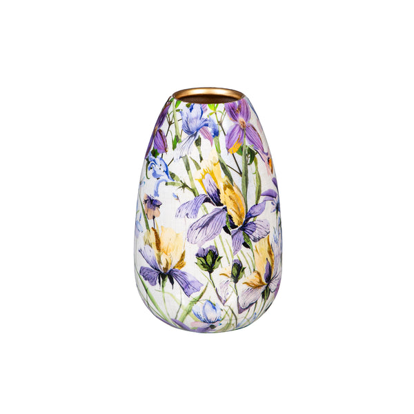 Plow & Hearth Golden Lilac Metal Vase Set