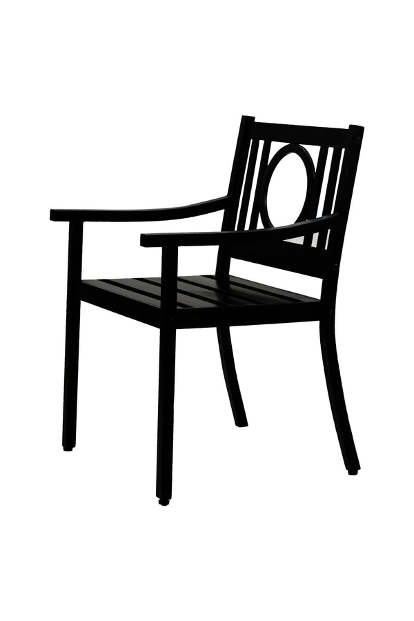 Plow & Hearth Grammercy Outdoor Chair Black
