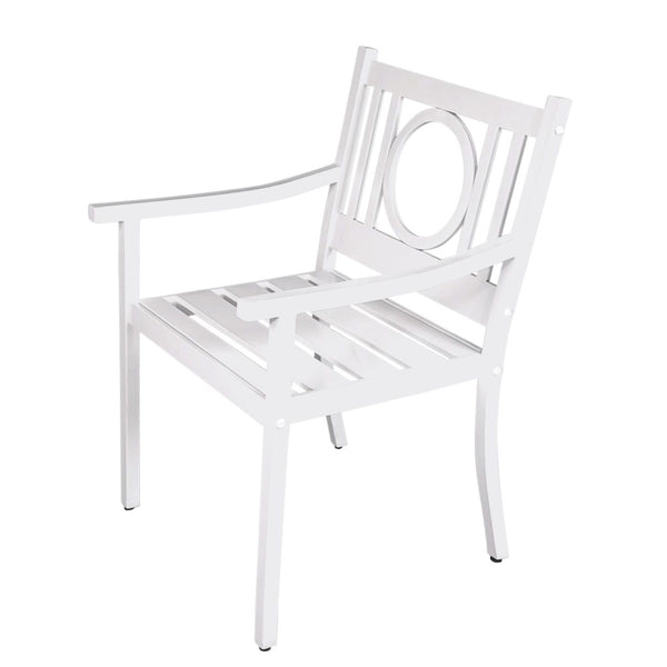 Plow & Hearth Grammercy Outdoor Chair White