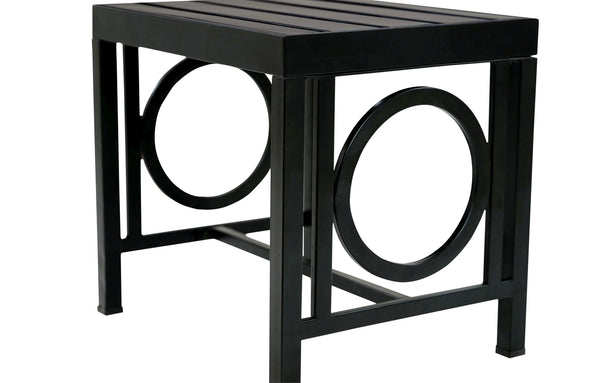 Plow & Hearth Grammercy Outdoor Side Table Black