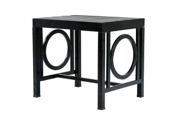 Plow & Hearth Grammercy Outdoor Side Table Black