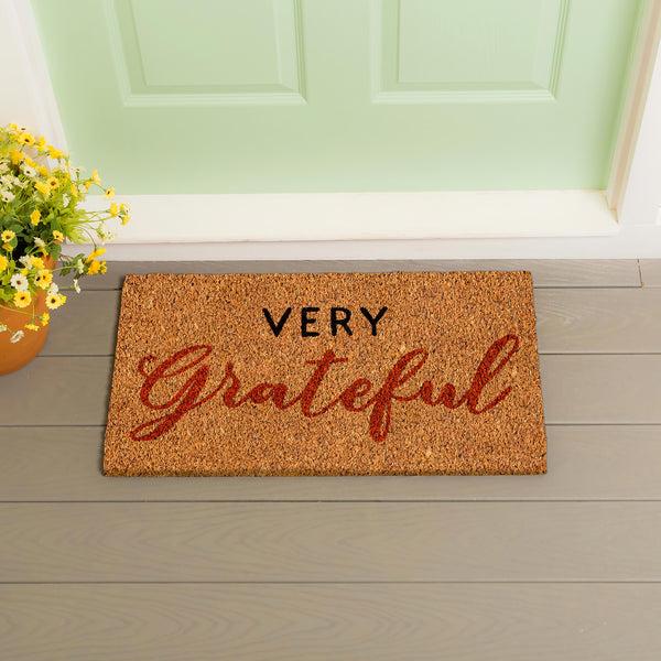 plow & hearth Grateful Coir Mat