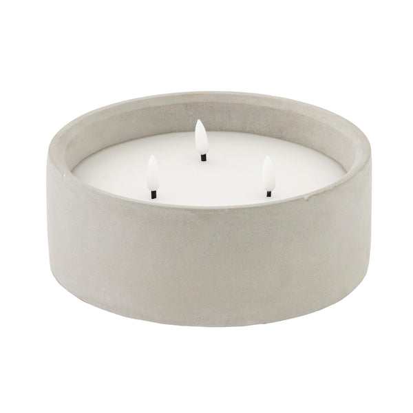 Plow & Hearth Gray LED Outdoor Candle