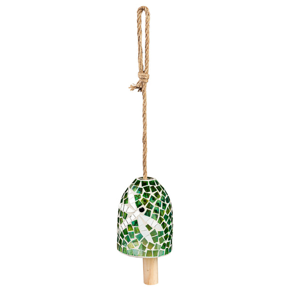 Plow & Hearth Green Dragonfly Mosaic Bell Chime